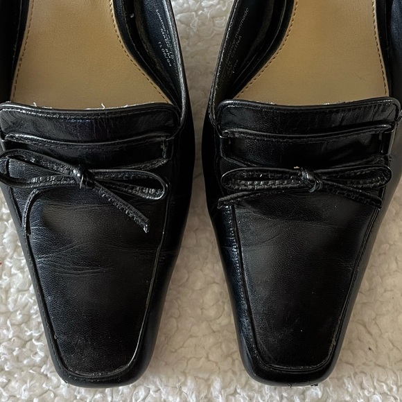 LIZFLEX Women's size 8 black high heels. Leather uppers. Pre-owned - Picture 3 of 11